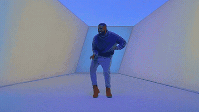 Man Dancing In Blue Light GIF