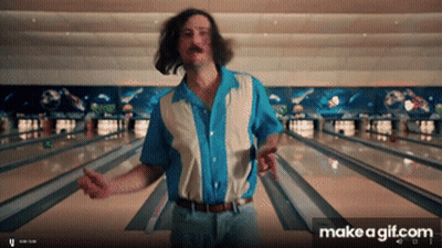 Man Dancing In Bowling Alley With Make A GIF.com GIF