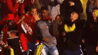 Man Dancing In Crowd GIF
