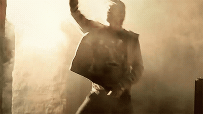 Man Dancing In Dark Room With Smoke GIF