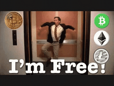 Man Dancing In Elevator Saying I'm Free GIF