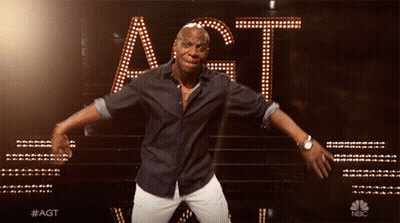 Man Dancing In Front Of Act Sign GIF