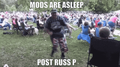 Man Dancing In Front Of Crowd Mods Are Asleep Post Russ P GIF