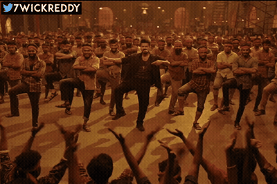 Man Dancing In Front Of Crowd With 7Wickreddy GIF