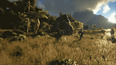 Man Dancing In Front Of Neon Cross Saying We Are A Power GIF