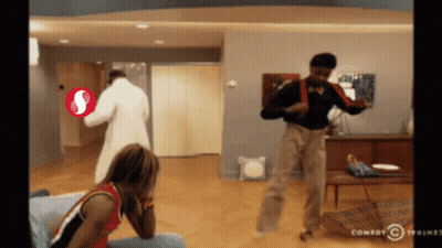 Man Dancing In Living Room Comedy Central GIF