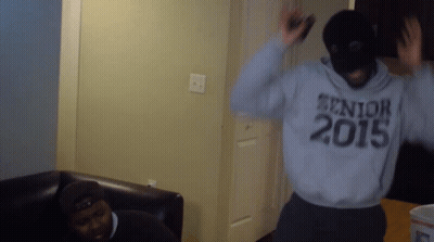 Man Dancing In Senior 2015 Sweatshirt GIF