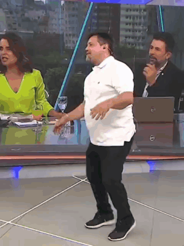 Man Dancing In White Shirt GIF