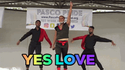 Man Dancing LGBT Yes Love GIF