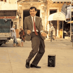 Man Dancing Mr Bean Funny Dance Moves GIF GIFDB