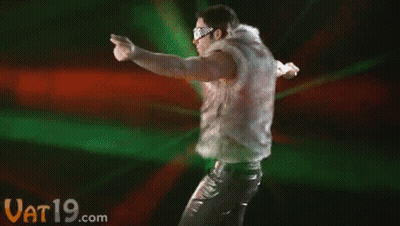 Man Dancing On Green Background Vat19.com GIF