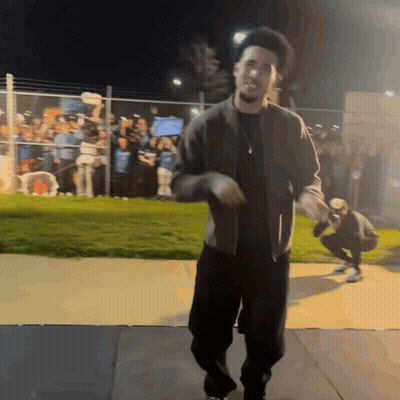 Man Dancing On Sidewalk GIF