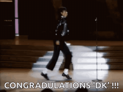 Man Dancing On Stage Congratulations DK GIF