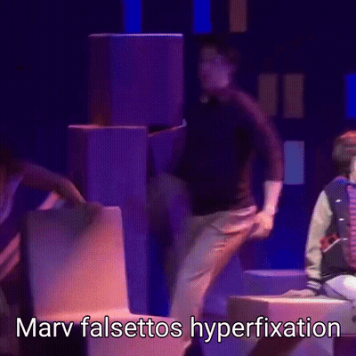 Man Dancing On Stage Marv Falsettos Hyperfixation GIF