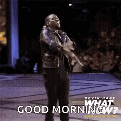 Man Dancing On Stage Saying Good Morning GIF