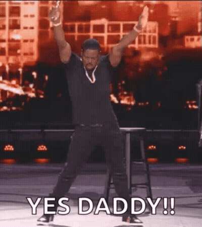 Man Dancing On Stage Saying Yes Daddy GIF
