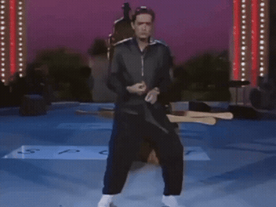 Man Dancing On Stage Who Up Rockin Their Amadeus GIF