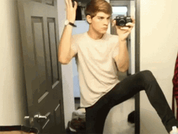 Man Dancing Selfie GIF