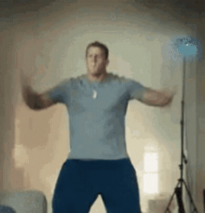 Man Dancing With Arms Outstretched GIF
