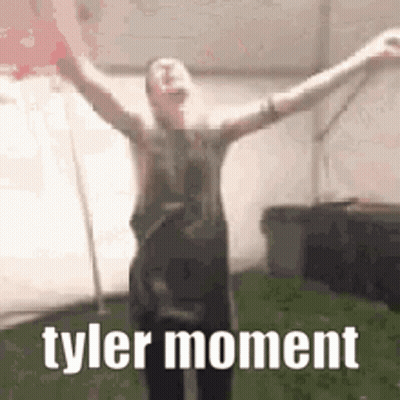 Man Dancing With Arms Outstretched Tyler Moment GIF