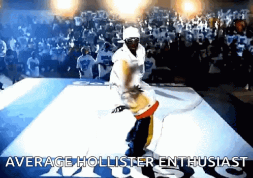 Man Dancing With Average Hollister Enthusiast GIF
