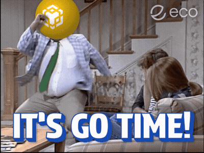 Man Dancing With Balloon Head And Go Time GIF
