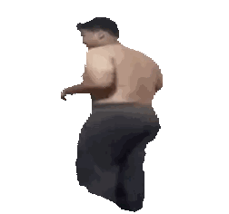 Man Dancing With Bird On Back Sticker