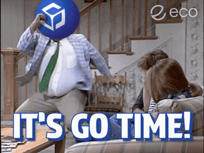 Man Dancing With Blue Ball Saying It's Go Time GIF