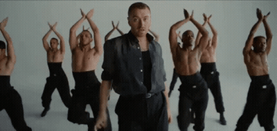Man Dancing With Shirtless Men GIF
