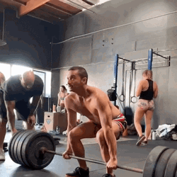 Man Deadlift Form American Jersey GIF