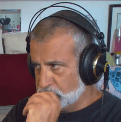 Man Deep Thoughts Headphones GIF