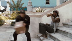 Man Delivering Throwing Gift GIF