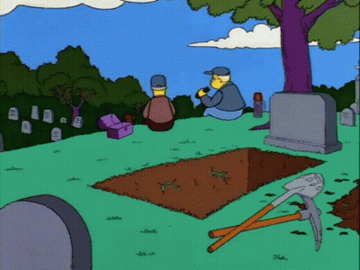 Man Digging Grave With Shovel GIF