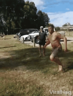 Man Diving In River GIF