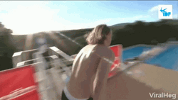 Man Diving Tricks GIF