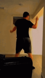 Man Doing Booty Dance And Get Low GIF