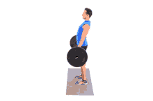 Man Doing Deadlift Exercise GIF