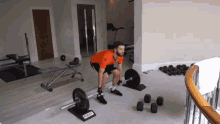 Man Doing Deadlift Workout GIF