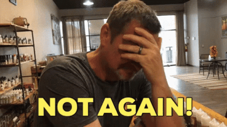 Man Doing Facepalm Thinking Not Again GIF