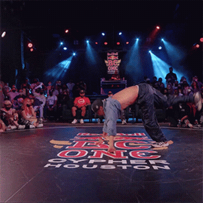 Man Doing Handstand At B-One Oypher In Houston GIF