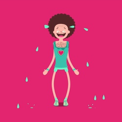 Man Doing Jumping Jacks Sweating Profusely GIF