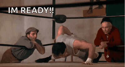 Man Doing Push Ups In Boxing Ring GIF