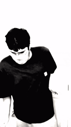 Man Doing Thug Shaker Black And White GIF