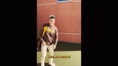 Man Doing Trick By San Diego Circus Center Sign GIF