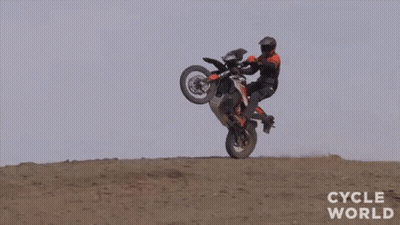 Man Doing Trick On Dirt Bike Cycle World GIF