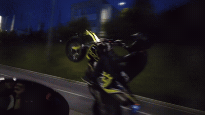 Man Doing Trick On Motorcycle Number 15 GIF