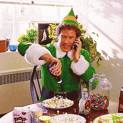 Man Dressed As Elf Pouring Into Glass GIF