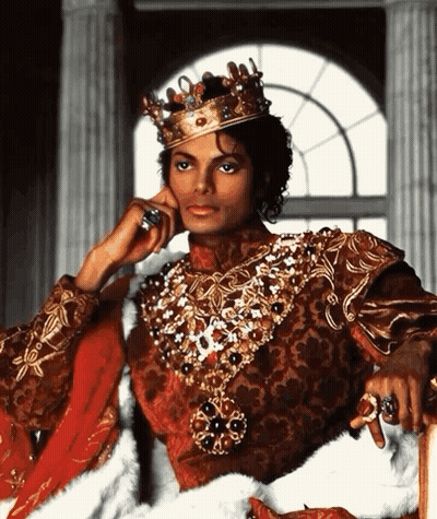 Man Dressed As King With Crown GIF