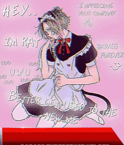 Man Dressed As Maid Saying Hey Im Rat GIF
