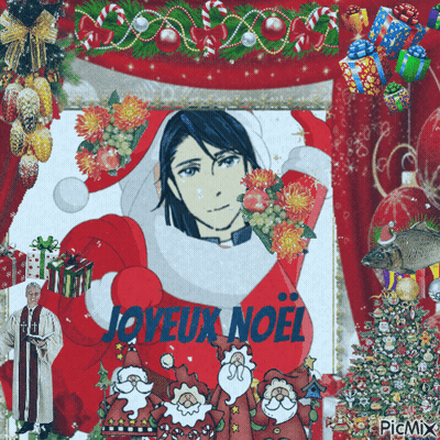 Man Dressed As Santa Claus Joyeux Noel GIF